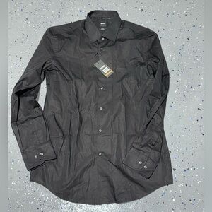 Boss Men's Black Dress Shirt size XL New with tags